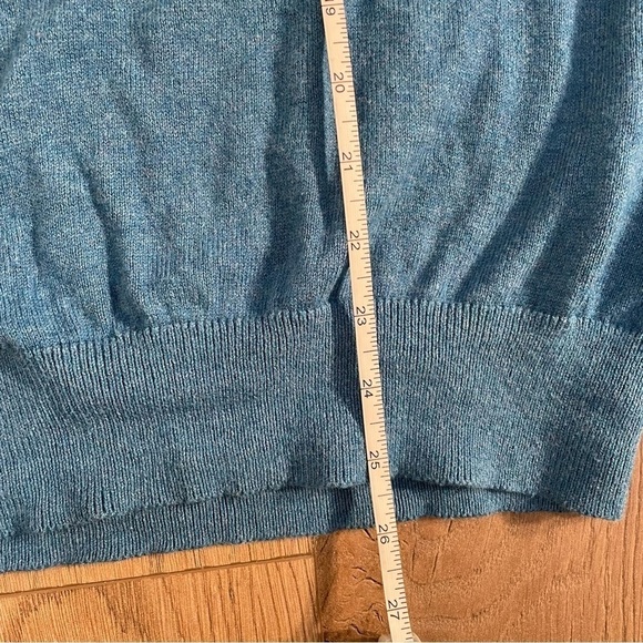 Men's Cotton/Cashmere Sweater, V-Neck men medium regular - Picture 5 of 8